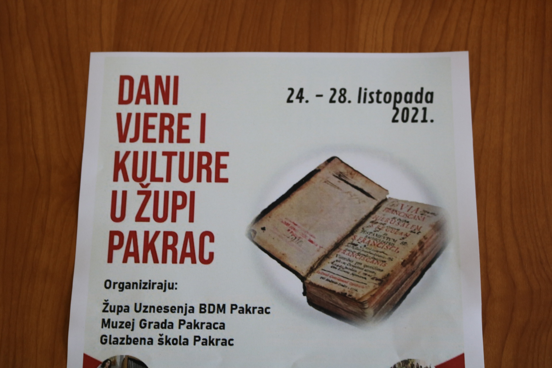 OD NEDJELJE U ŽUPI PAKRAC Dani vjere i kulture