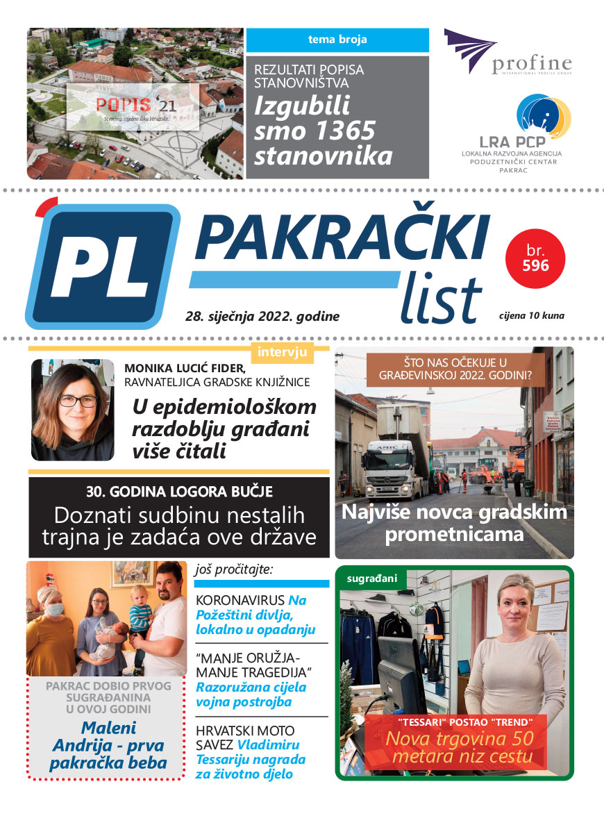 DANAS POSLIJEPODNE U PRODAJI Novi broj Pakračkog lista