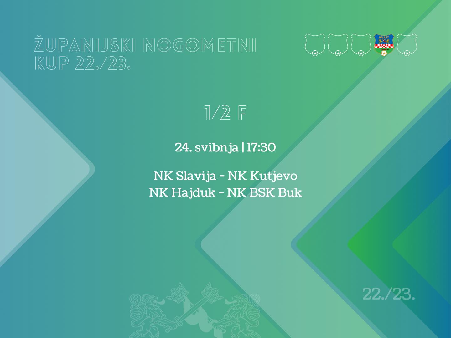 ŽUPANIJSKI NOGOMETNI KUP Hajduk u polufinalu protiv NK BSK iz Buka