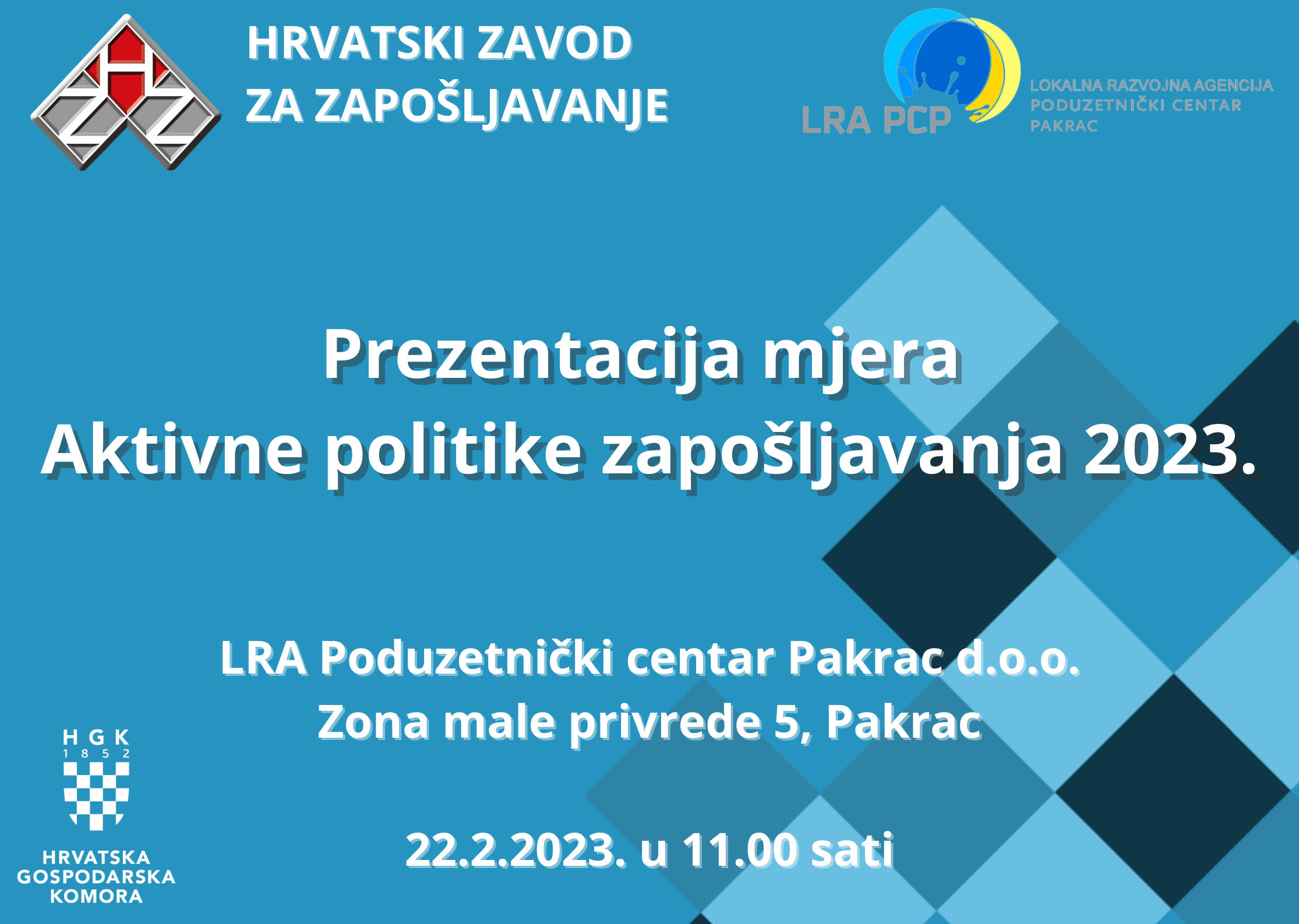 LRA PC PAKRAC Prezentacija mjera aktivne politike zapošljavanja