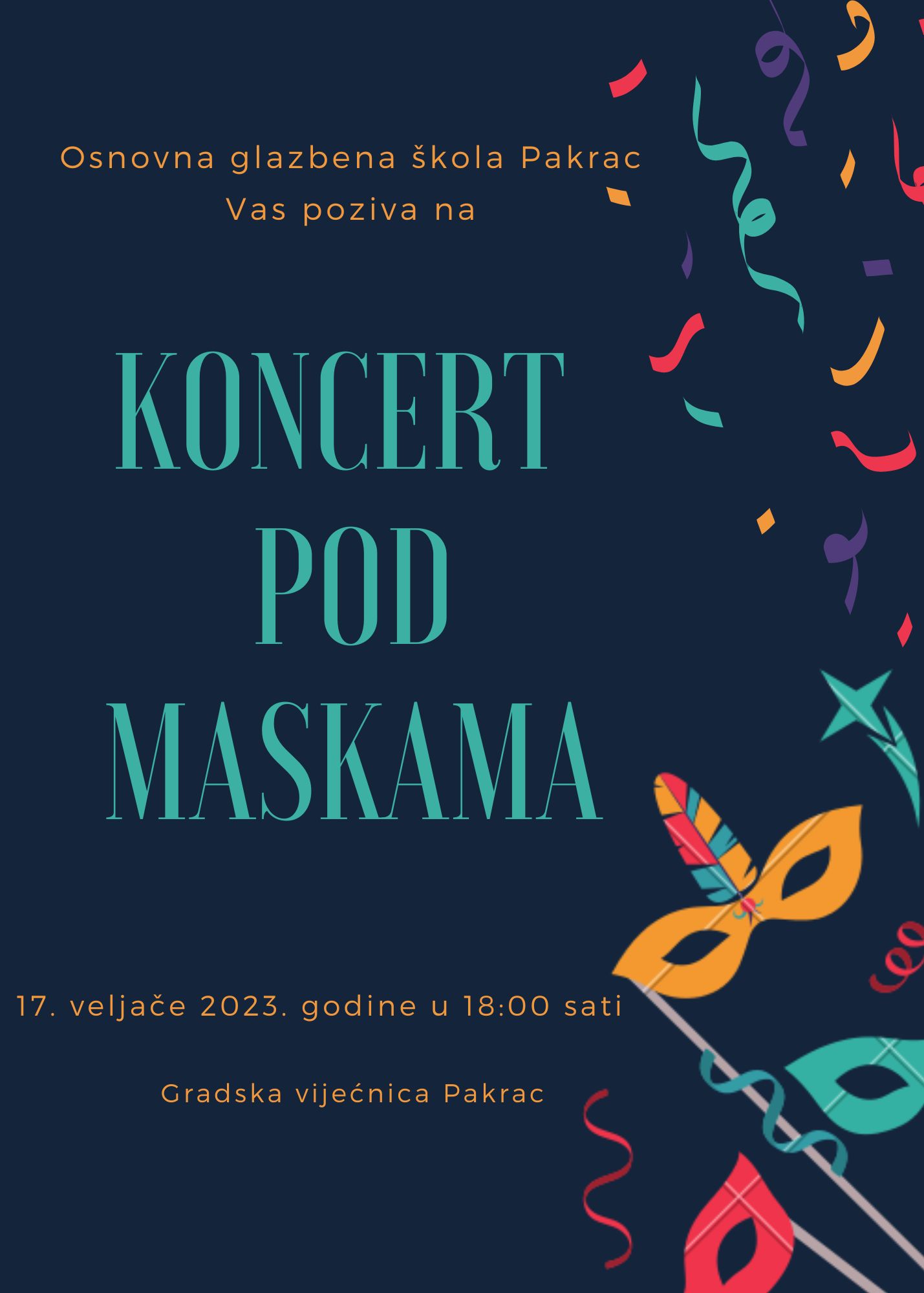 OGŠ PAKRAC Koncert pod maskama