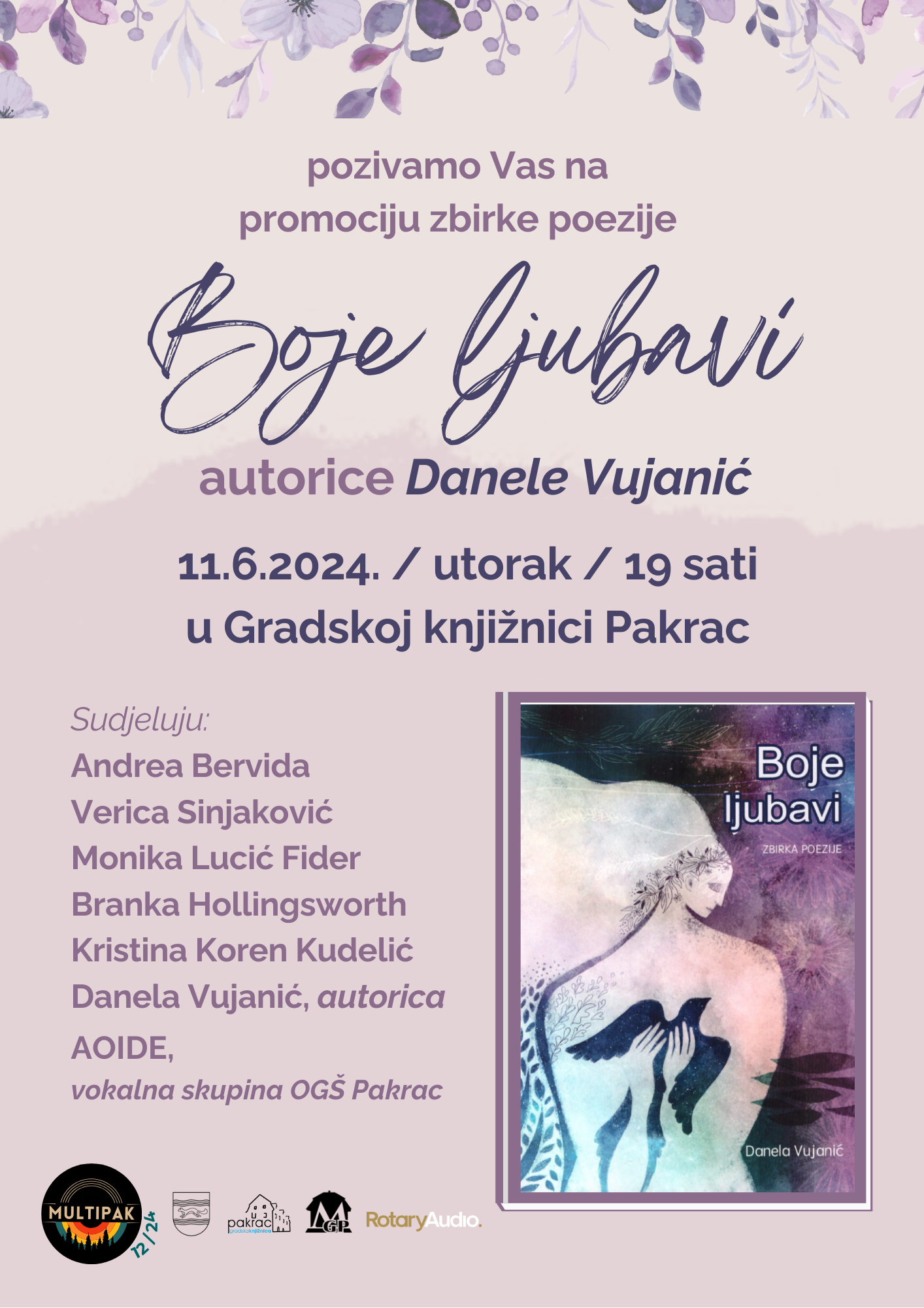 GRADSKA KNJIŽNICA Promocija zbirke poezije Danele Vujanić