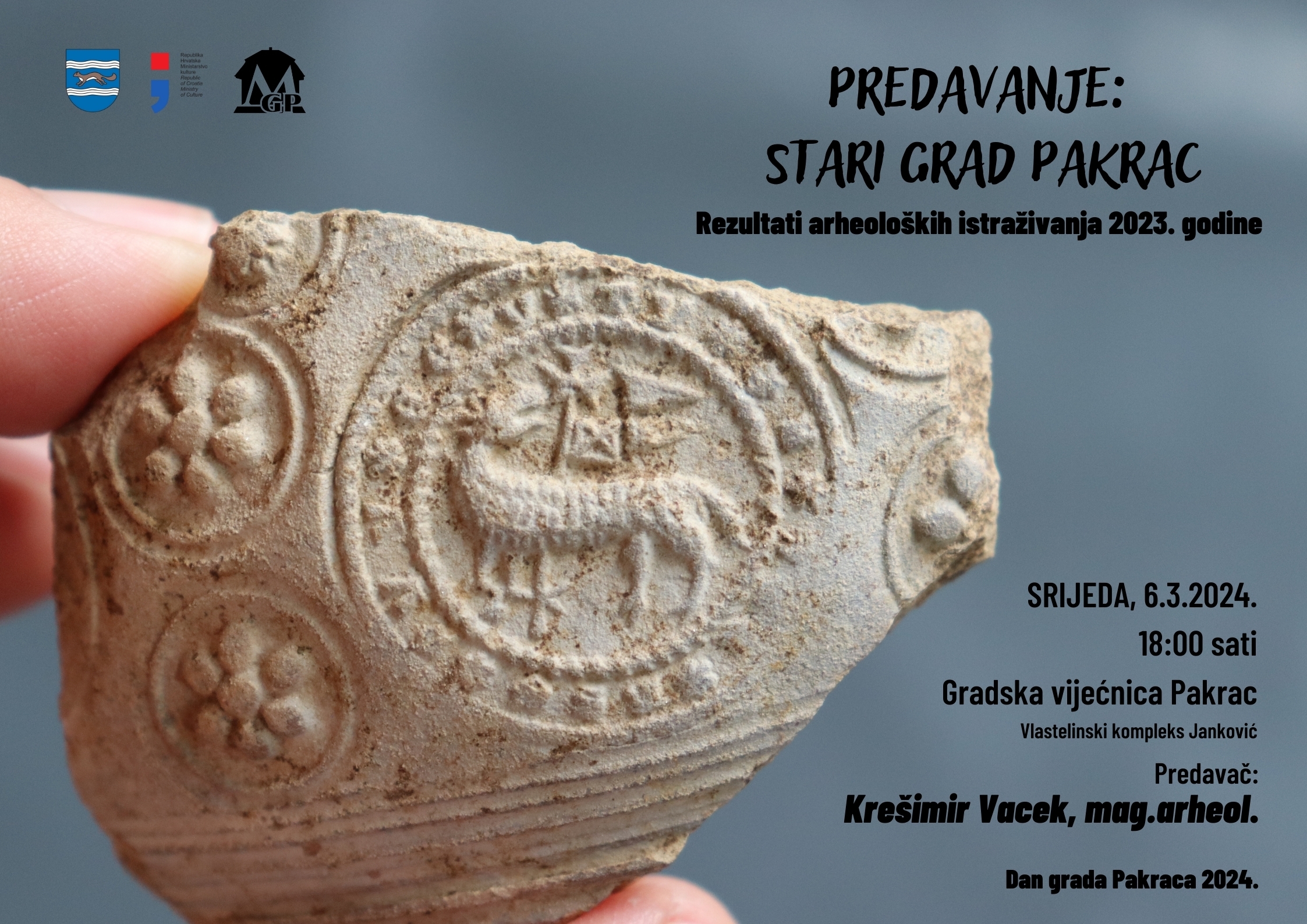 STARI GRAD PAKRAC Predavanje o rezultatima prošlogodišnjih istraživanja