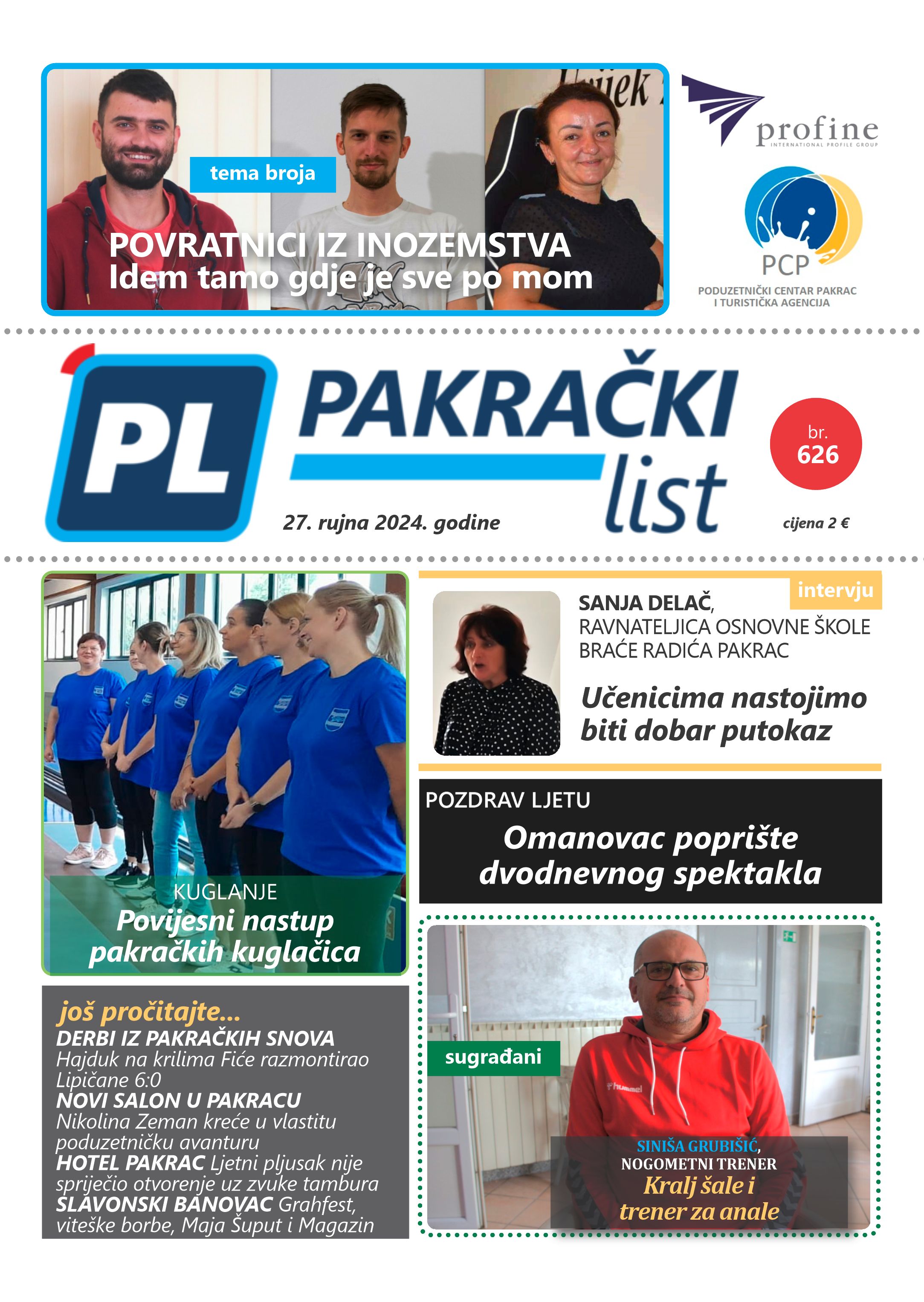 DANAS U PRODAJI Novi broj Pakračkog lista