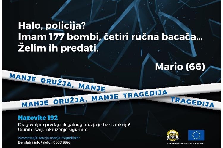 POLICIJSKO IZVJEŠĆE Pakračanin i Badljevčanin se lišili artiljerije