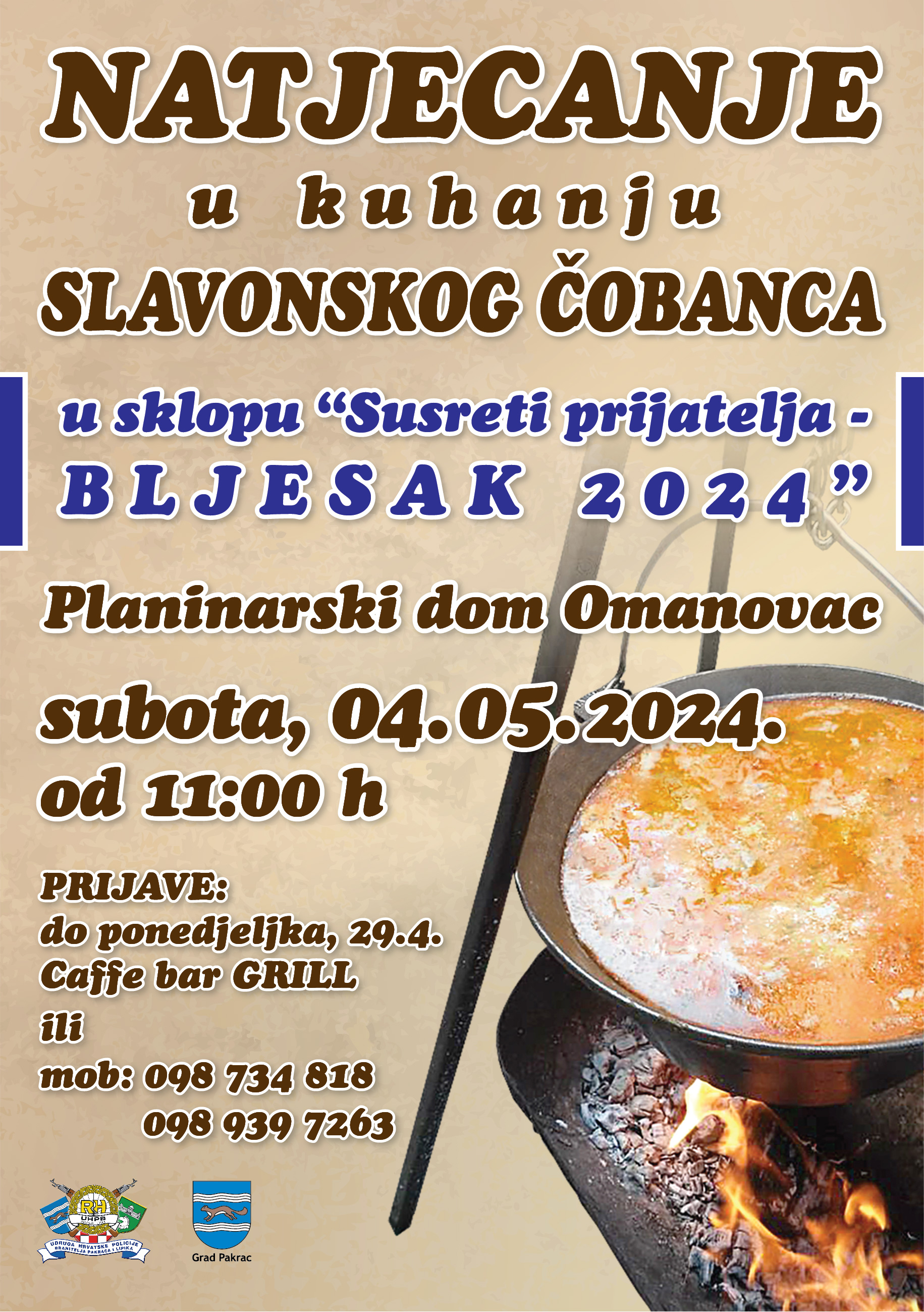 BLJESAK 2024. Druženje branitelja na Omanovcu uz čobanac